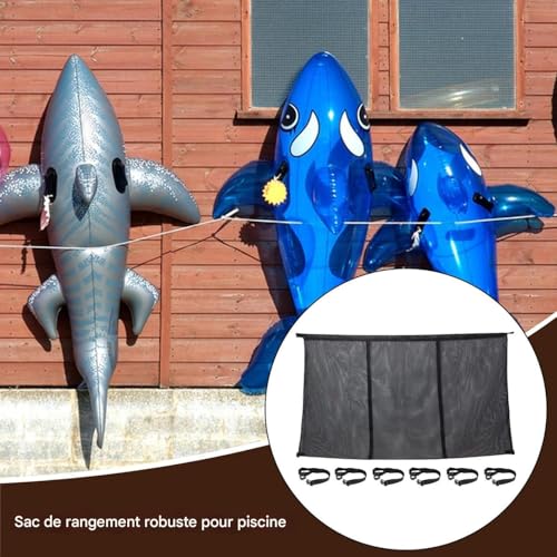 Filet pour flotteurs robuste avec support solide de piscine - 3