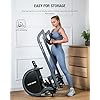 OVICX R100 Foldable Home Rower with Adjustable Foot Plate, Extra Long Track, and 16 Point Intensity Levels for Full-Body Workouts