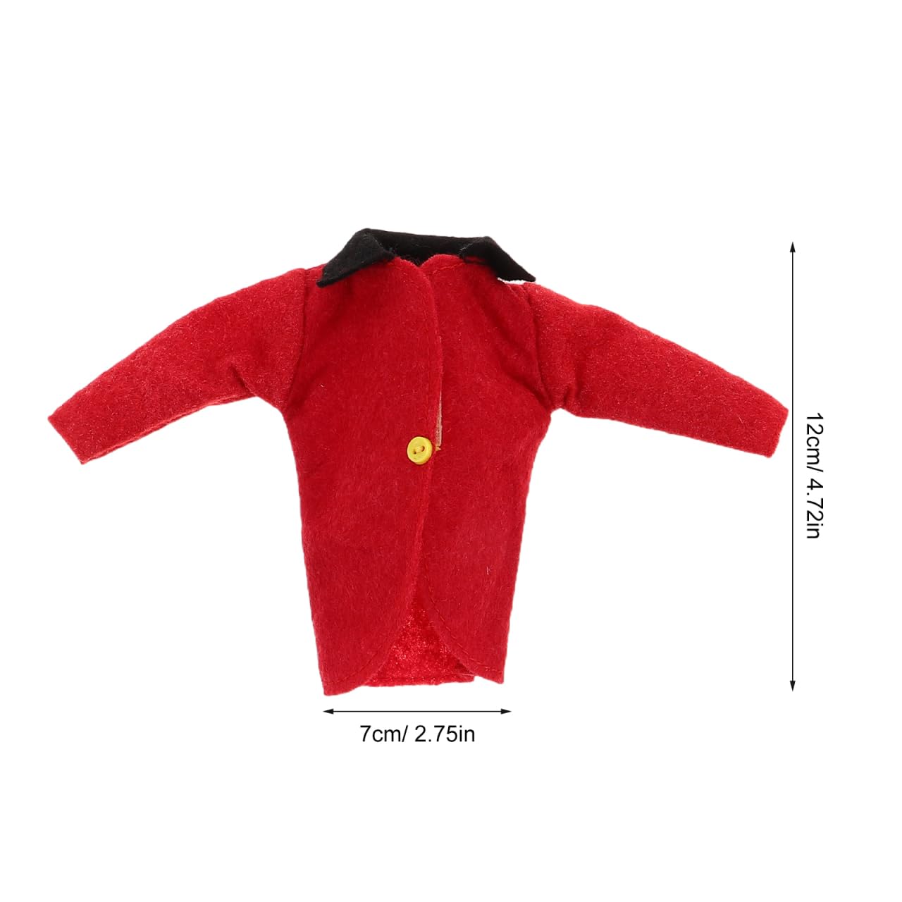 CLISPEED Doll Horseback Riding Outfit Red Equestrian Dress-up Set including Jacket Hat Pants Scarf for Collector Dolls and Mini Garments - Image 3