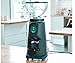 Fiorenzato All Ground Burr Grinder/Coffee Grinder for Home/Burr Coffee Ginder/Electric Coffee Ginder/Coffee Bean Grinder - 64mm flat burrs with Container - Made in Italy (BLACK)