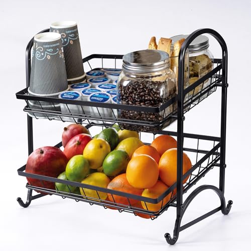 Lihou PapaQ Stackable Candy Display Rack|Stackable Candy Organizer|Multi-Function Snack Rack&Shelf for Chips |Perfect Display Solution for Stores (Black, Medium)