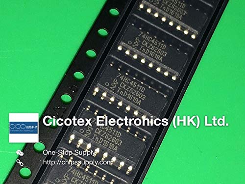 Kamas tools - 10pcs/lot 74HC4511D SOP16 IC LATCH DECODER DRIVER 16SOIC