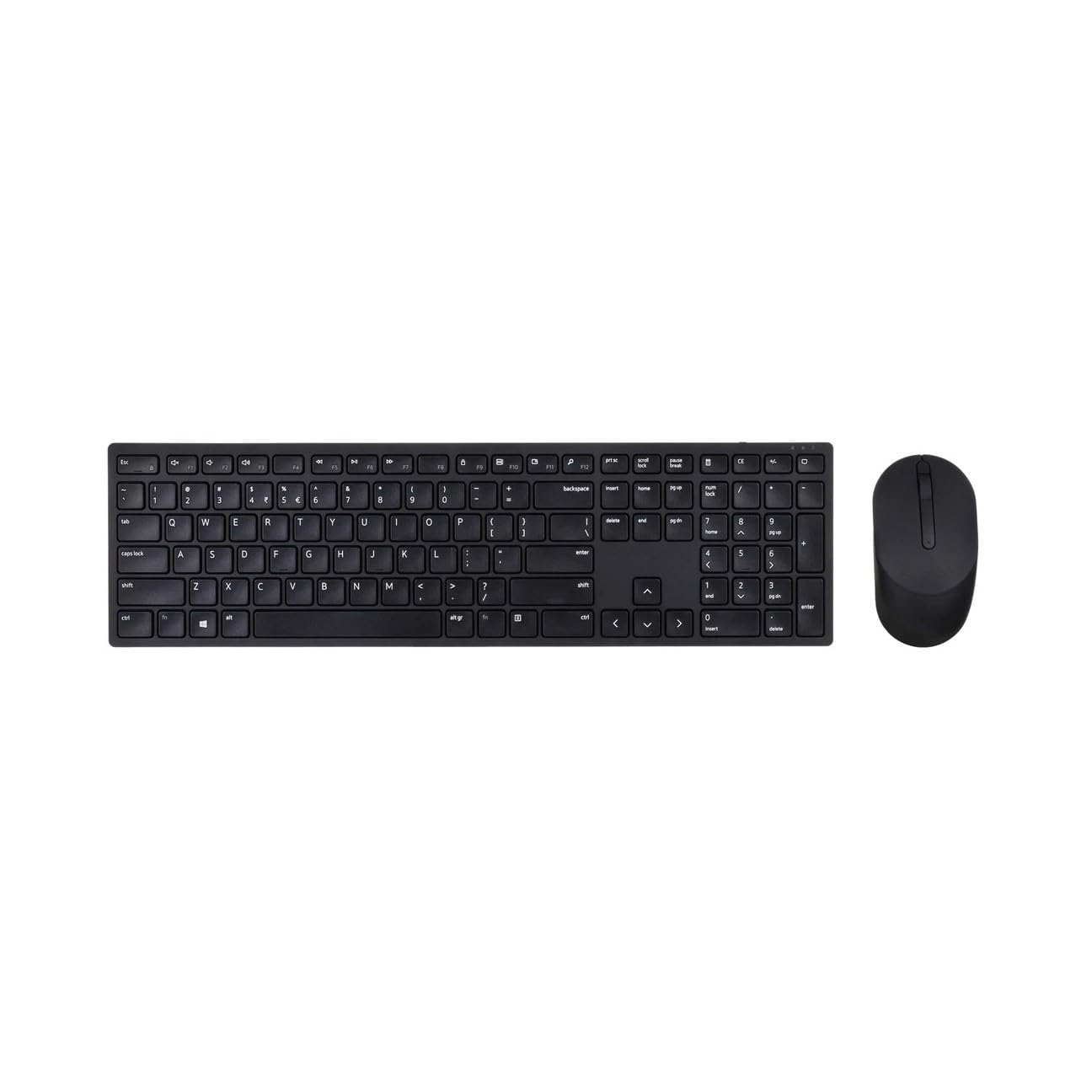 KM5221W Pro 2.4GHz Wireless Keyboard with 12 Programmable Keys and 3 Button Optical Mouse Combo - Black