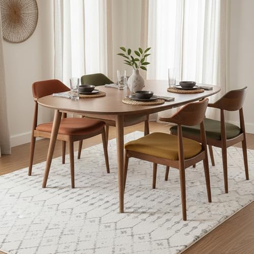 nuLOOM 6' 7' x 9' Moroccan Blythe Area Rug, Grey, Faded...