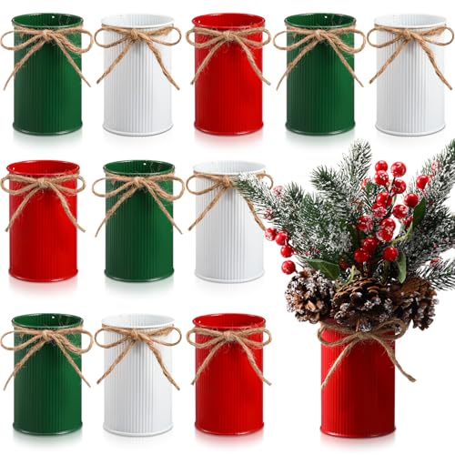 Domensi 4.33 Inch Petite Farmhouse Vase Decor Vintage Flower Vase