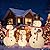 Alupssuc 3/4/5 ft Pop-Up Snowman Family, Large 3D Outdoor Collapsible Decor with Warm-White Lights and Snow Velvet Appearance, Perfect for Outdoor Christmas Decorations Holiday Garden Yard Decor