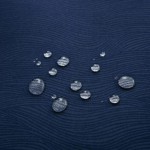 SPRICA Round Jacquard Tablecloth 120cm Water Resistance Solid Colour Table Cover, Water Ripples Pattern Design - Image 4
