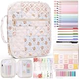 XKDOUS Bible Cover Case for Women Bible Bag Journaling Kit w/Study Supplies