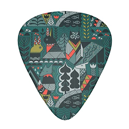 Ensemble de 12 médiators de guitare Green Animals pour guitare acoustique, guitare électrique, contrebasse, ukulélé - Les Beatles, Paul McCartney, John Lennon, RIngo Starr, George Harrison Ensemble de 12 médiators de guitare Green Animals pour guitare acoustique, guitare électrique, contrebasse, ukulélé