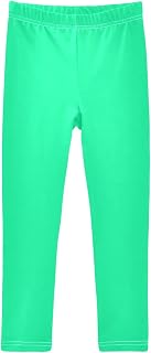 Leggings para niña, talla M, color verde primavera, pantalones de baile, mallas para yoga, pantalones elásticos a la moda, talla 4T