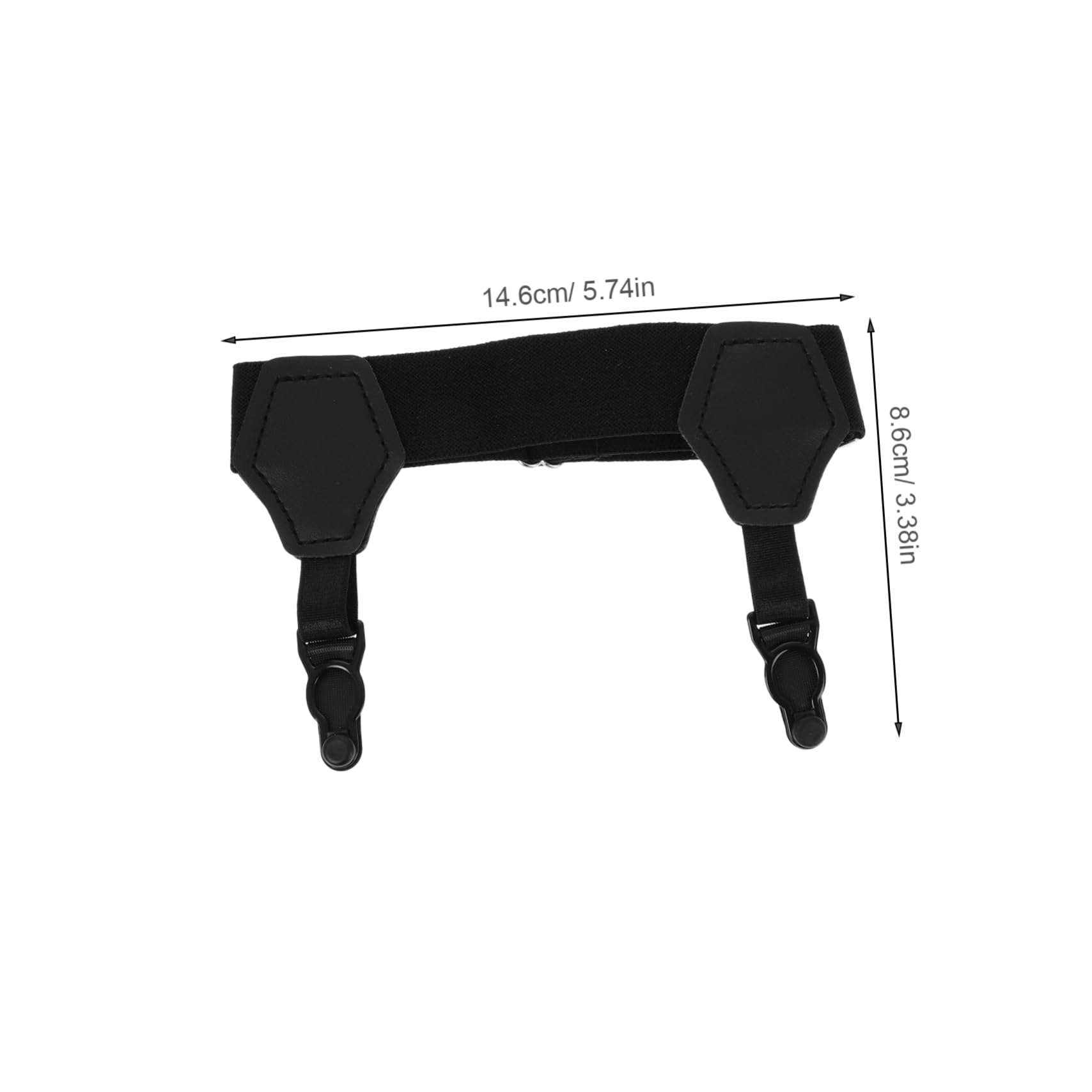 PACKOVE 2pcs Slip Sock Garters for Ice Hockey Skating Comfortable Sock Holders Clips Essential Accessories for Men Versatile Use Sports Casual Settings