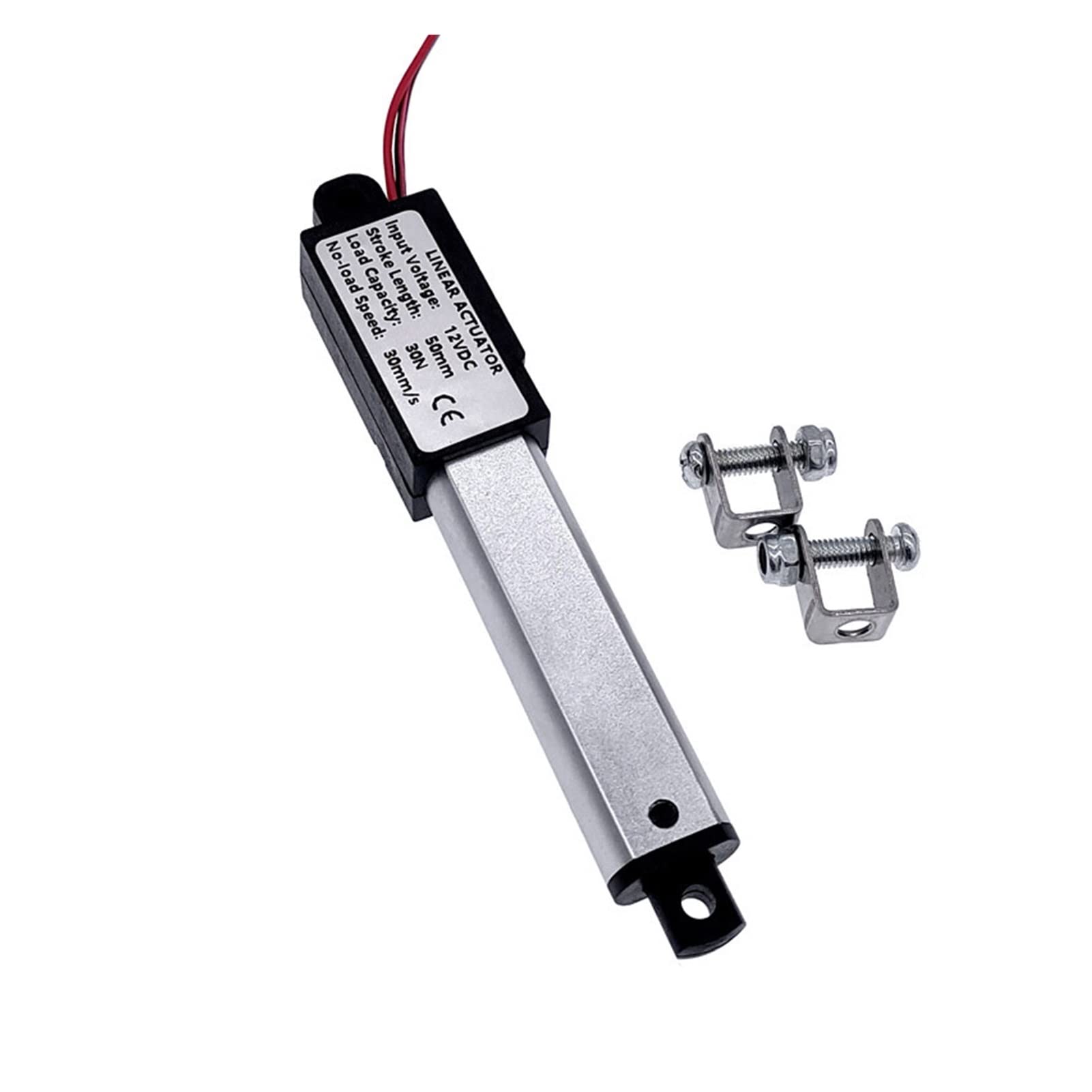 Actuador Lineal eléctrico de 12 V CC, Motor de 30 N, 60 N y 90 N, Controlador de Motor Lineal (Velocidad (RPM): 12 V, Carrera de 50 mm, 90 N)