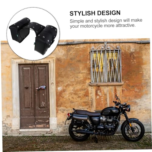 Alforja lateral para motocicleta, bolsa de silla de herramientas para coche, bolsa trasera para bicicleta, resistente y práctica para equipaje de moto y accesorios para deportes motorizados miniatura 3