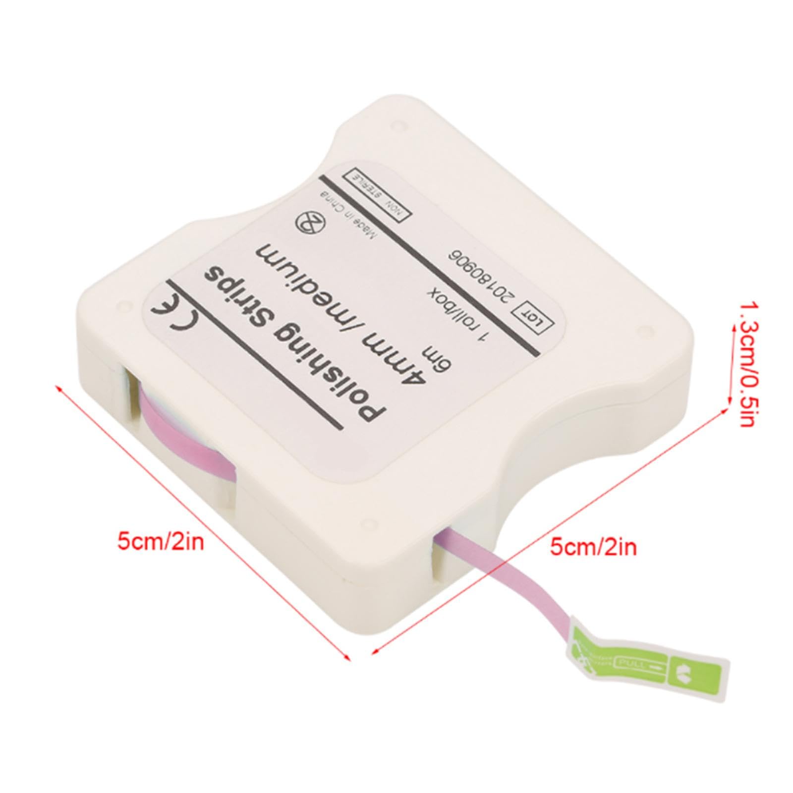 TopHomer Dental Polishing Strips - Tooth Polisher Dental File for Teeth Sanding Grinding Deep Teeth Cleaning Tool Tooth Polish Abrasive Strip Oral Care Tool Easy to Use Red (Thick)