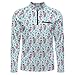 Men's Long Sleeve 1/4 Zip Shirts Golfer Flamingo Sun Protection Outdoor Running T-Shirts Lightweight UV Protection Fishing Shirt 6XL