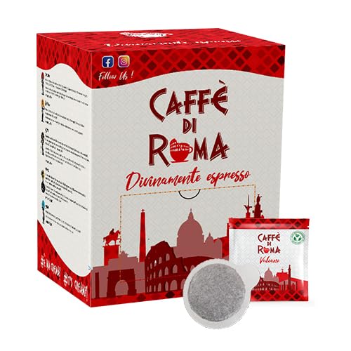 CAFFE DI ROMA Cialda Compostabile Miscela ROSSA - VULCANO -