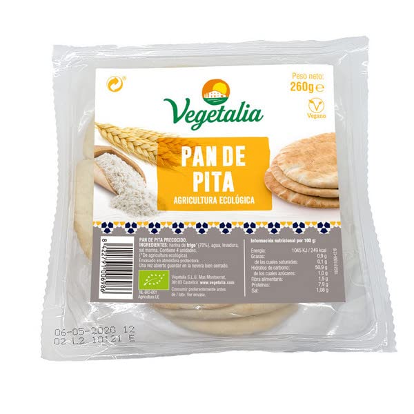Pan De Pita Blanca 4Uds.bio