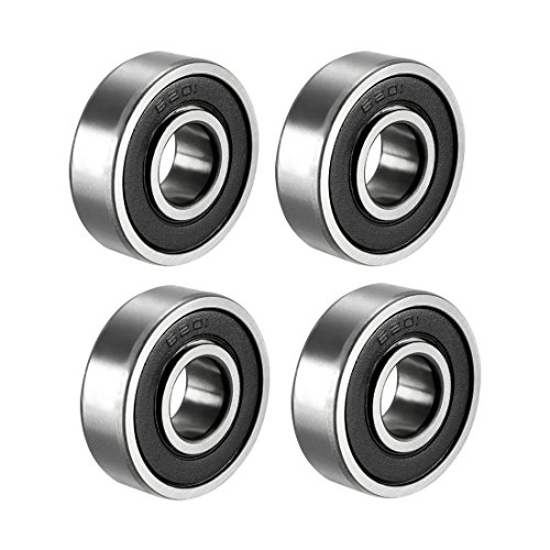 Produktbild von 12x 6201-2RS Kugellager – 12x32x10 Mm, Tiefe Rille, 2RS-Dichtung, Kohlenstoffstahl – Für Motoren, Hausgeräte & Maschinen