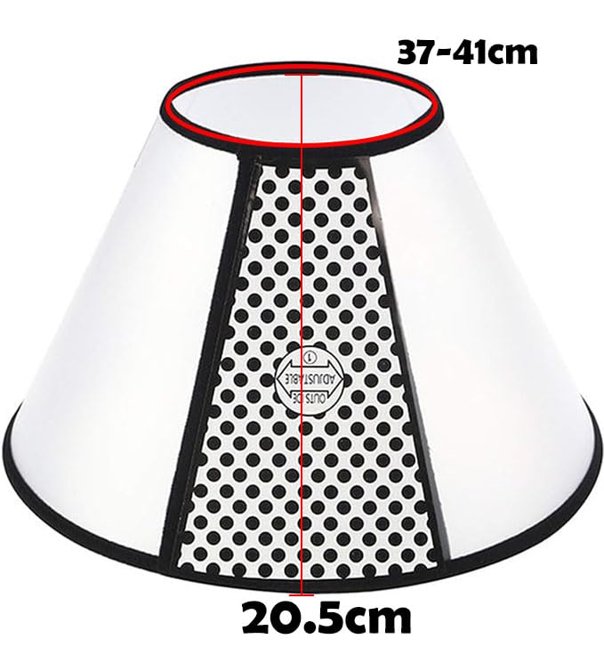 WYFCR Pet Cone Recovery, Large Dog Adjustable Elizabeth Recovery Protective Collar, Anti-Bite Lick Safety Neck Cover - Image 2