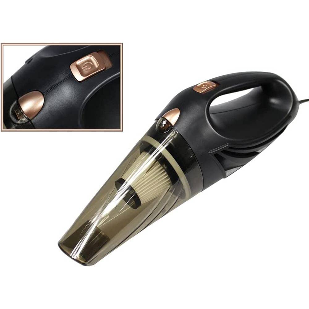 Vetrineinrete® Aspirapolvere per Auto 12v con Cavo accendisigari Accessori Inclusi Portatile Camper Pulizia tappetini e tappezzeria Forte aspirazione E23