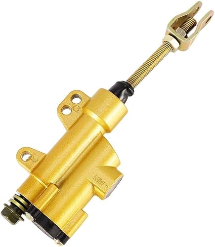 Miniatura 6 de Cilindro maestro de freno trasero, Aluminio motocicleta Dirt Pit Quad Bike Sportbike ATV trasero freno de pie maestro bomba de cilindro hidráulico,