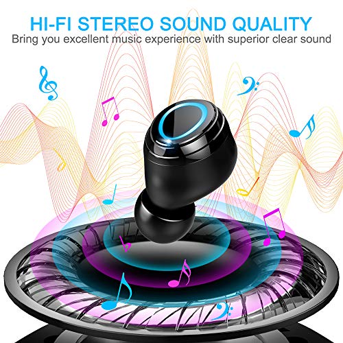 Image of Ordtop Wireless Earbuds, 140Hrs Playtime Ear Buds 2026 New Bluetooth 5.3 Headphones 6D Stereo Bass with ENC Clear Call, IPX7 Waterproof Earphones for Sports /Working, in Ear Headphones for Android /iOS
