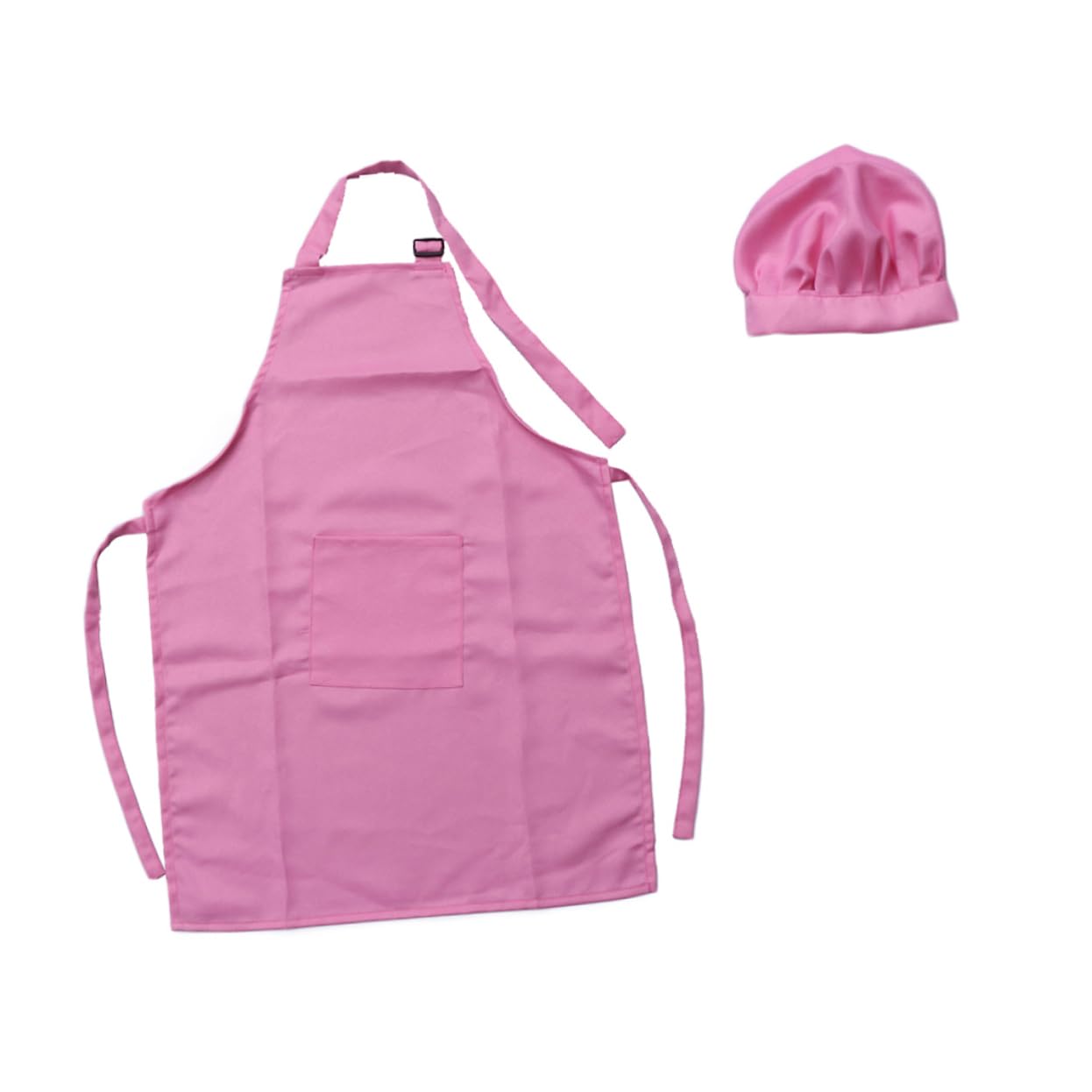 BESTonZON 6piezas Delantal y Gorro Para Juego Completo De Cocina y Repostería Grande Color Rosa