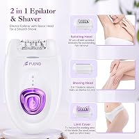 Epilierer Damen, 2 in 1 Schmerzfreie Gesichtshaarentferner mit LED-Licht, Wiederaufladbarer Haarentferner für Langanhaltende Ergebnisse, Ladyshaver & Epilierer für Gesicht, Körper, Kinn, Arme, Bikini – Ansicht 4