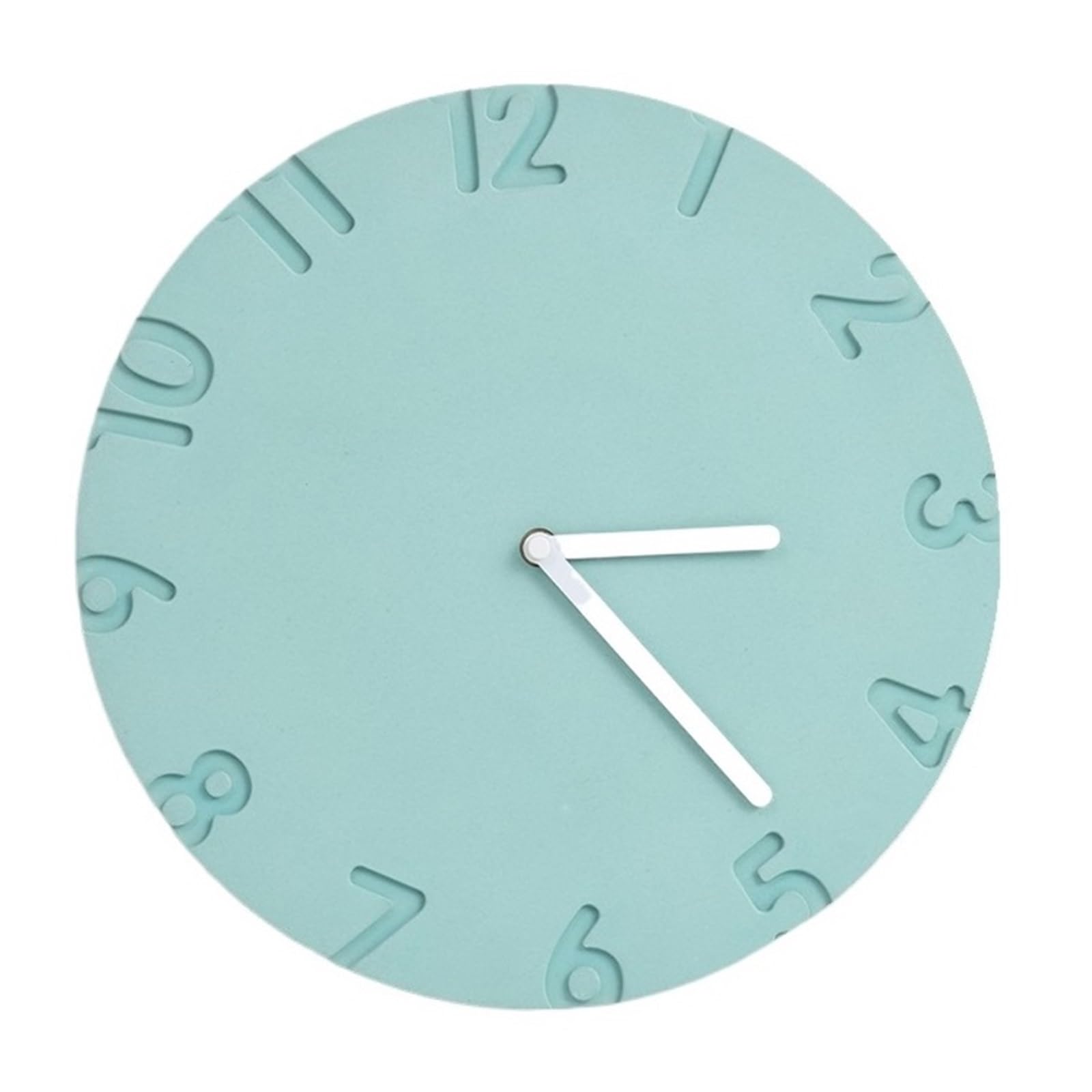 Horloge murale design moderne rond et silencieux fonctionnant à piles