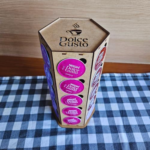 Porta Capsulas Compátivel Suporte para Café Dolce G Preto Cantinho do Café Organização , D Gusto 30