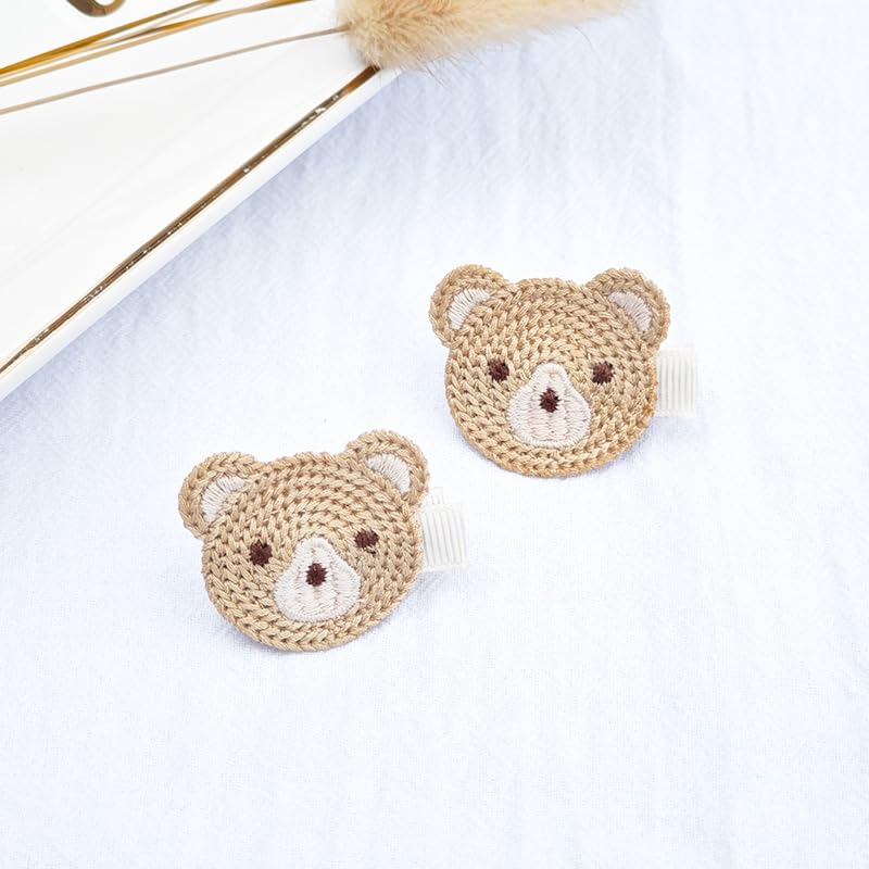 Pinza para cabello con orejas de oso negra miniatura 2