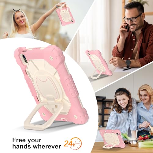 Housse de tablette résistante aux chocs iPad mini 7 et mini 6 or rose
