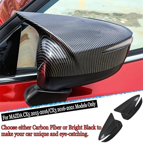 Coques de rétroviseurs Mazda CX-3 protection carbone contre les rayures