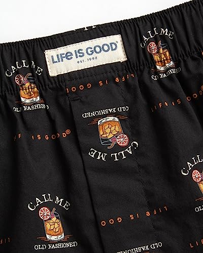 Life is Good Men’s Boxer Briefs - 3 Pack Cotton Woven Boxers with Fly Opening - Breathable Underwear Boxers for Men (S-XL)3
