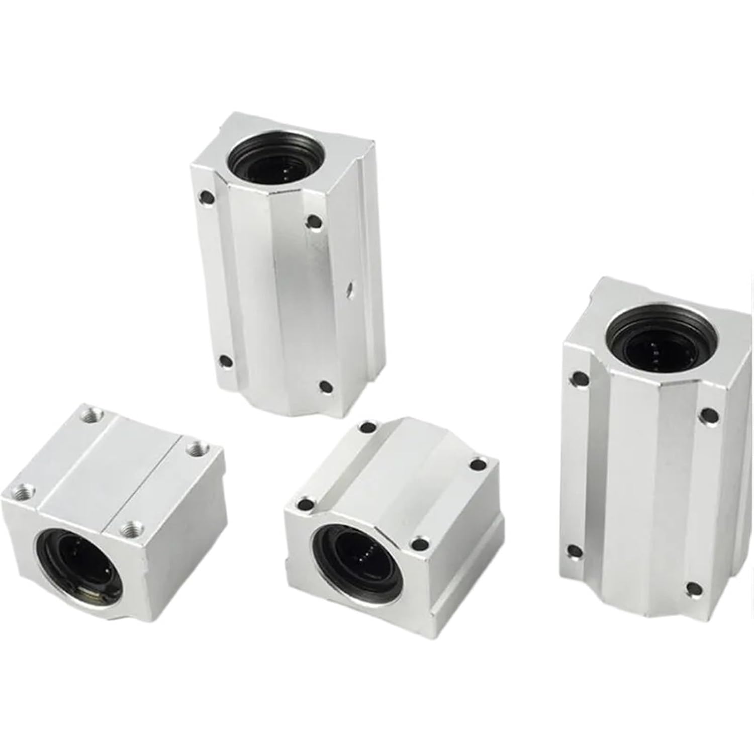4pcs Linear Bearings SCS8UU SC6/12/13/16/20/25/30 SCS10LUU Linear Motion Slide Ball Bearing Unit CNC Router 3D Printer Parts(SCS20LUU)