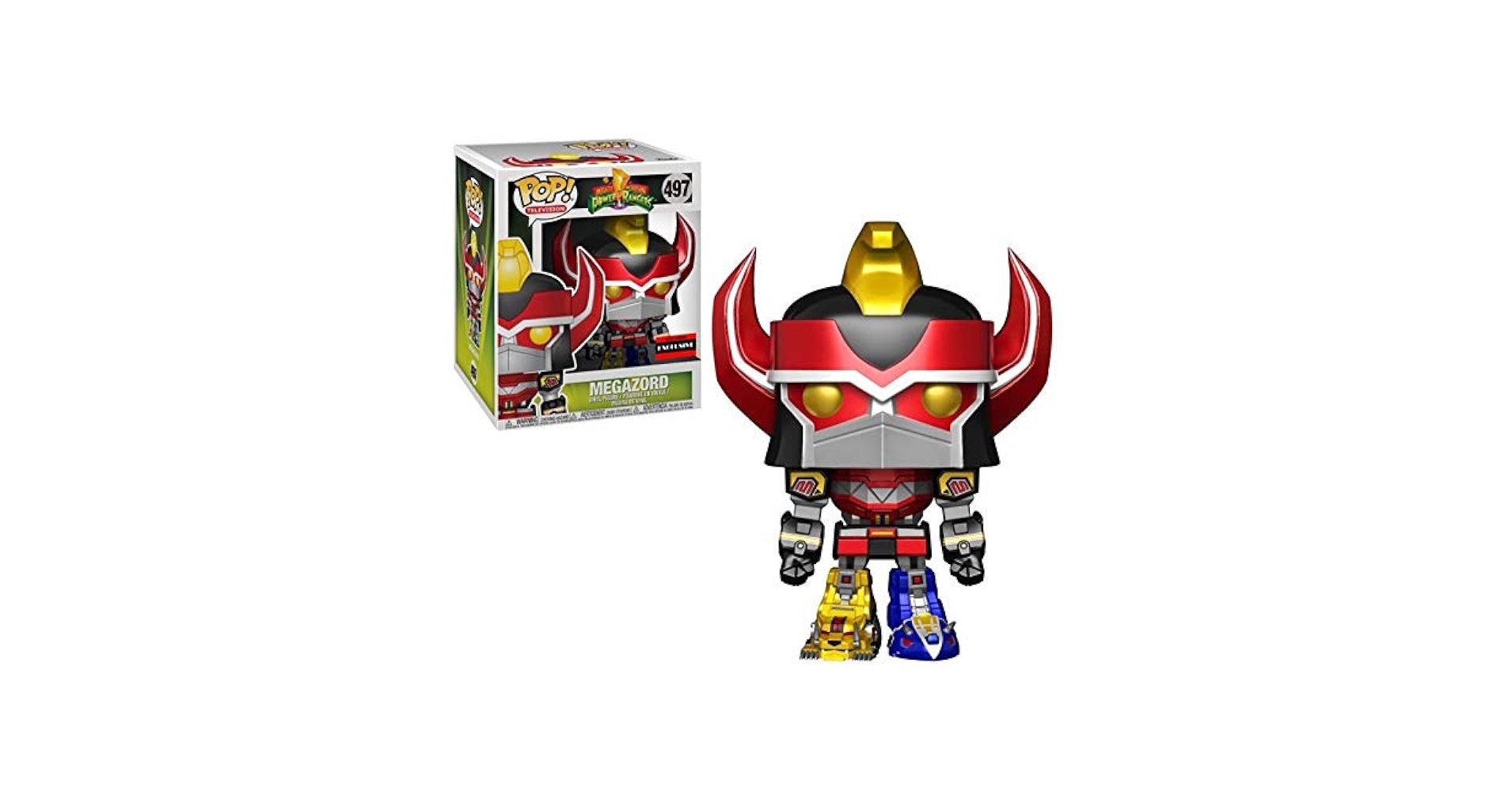 BANDAI - POP Mighty Morphin Power Rangers Megazord with Red Ranger Funko