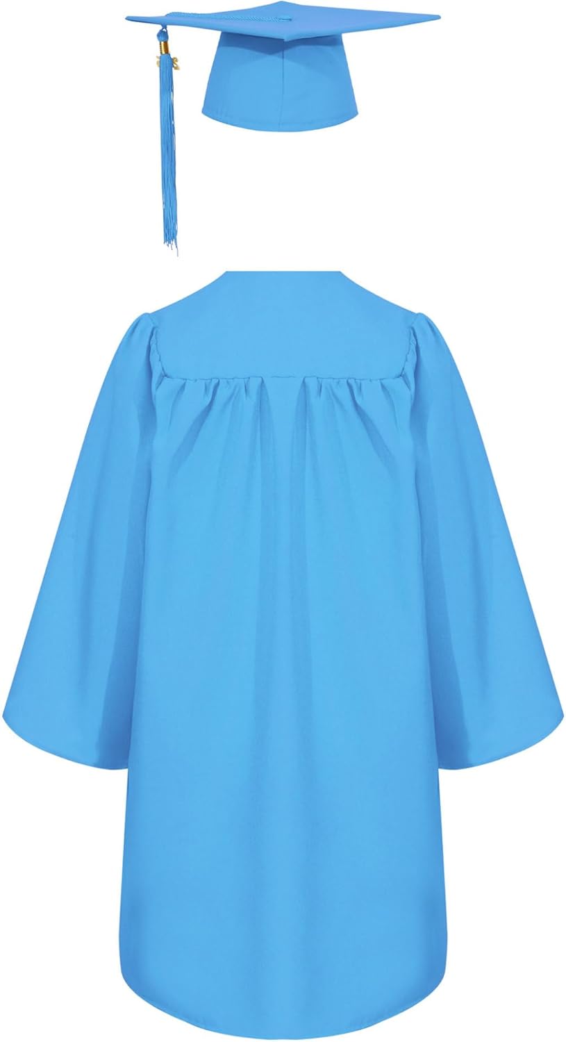 Kids Primary School Graduation Gown Cap Sets Children Bachelor School Uniform