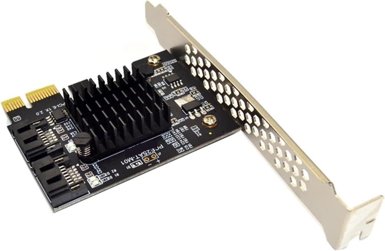 PCIE to Expansion Card 9125 Chip PCI Express X1 to 2 Port 3.0 6Gb Adapter Controller PCI-E Extension Card image 3