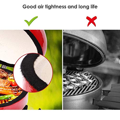 Foto von Tragbarer Keramikgriller Holzkohlegrill ，12 Zoll Faltbarer Barbecue Grill Holzkohleofen Mit Digitalem Thermometer ，Für Familiengarten Picknick Party Nützlich