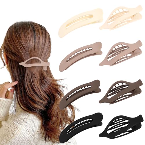 Set de 8 pinzas para cabello antideslizantes grandes