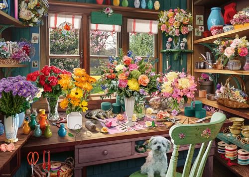 Ravensburger The Flower Arranger's Shed 1000 Piece Puzzle
