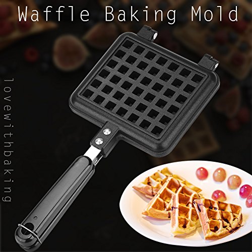 Zusatzstoffe Material Waffeln Sandwich Toaster Frühstück Vcj Zoll Waffeleisen Pfannkuchenplatten Waffeleisen Edelstahl – Bild 3