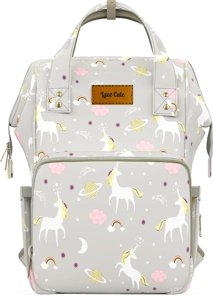 Printed Diaper Bag for Mothers for Travel, Maternity Bag for Newborn Baby, Mother Travelling Bag, Multiple Pocket Water Resistant Baby Bag-image-19