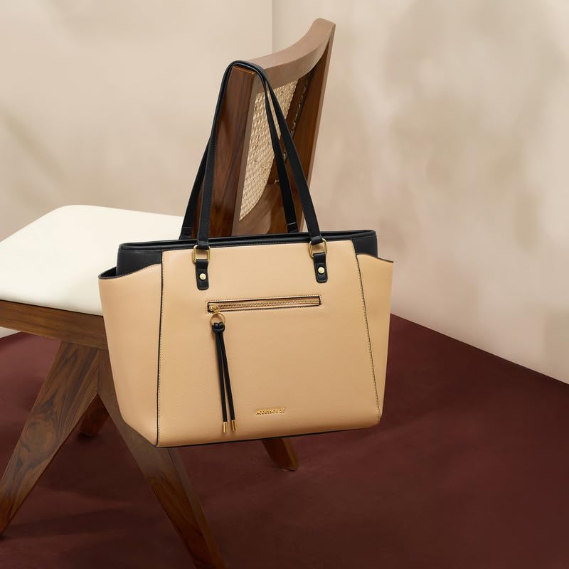 Image of Accessorize London Women's Serene Work Tote Bag | Elegant Office Bag | Stylish Shoulder Purse | Gift for Women