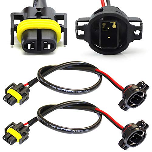 iJDMTOY One Pair 5202 to H11 Pigtail Sockets Wires Compatible with 2013-2016 Subaru BRZ Scion FR-S Fog Lamps Conversion Retrofit