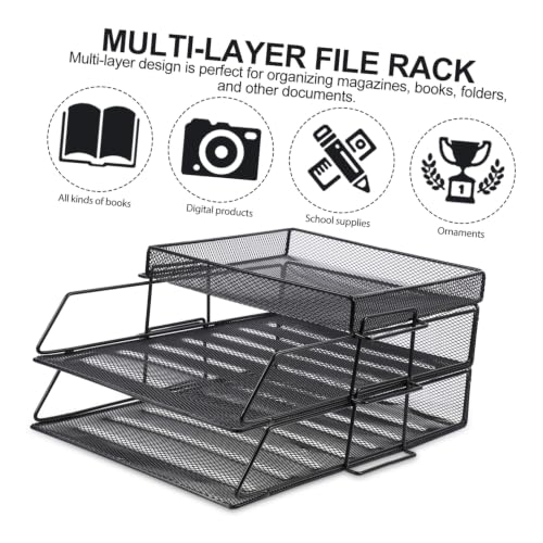 Porte-documents empilable Alasum à multi-niveaux gain de place
