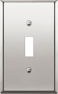 ENERLITES Toggle Switch Metal Wall Plate 1-Gang