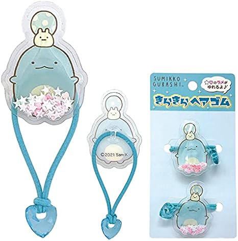 Amazon すみっコぐらし きらきら ヘアゴム Ver 2 とかげ 2本入り ハート スター 星 ラメ キャラクター アニメ グッズ ゴム 髪留め スポーツ 運動 体育 おしゃれ アクセサリー 雑貨 入浴 お風呂 キッズ 女の子 ガール 女性 レディース 可愛い お誕生日