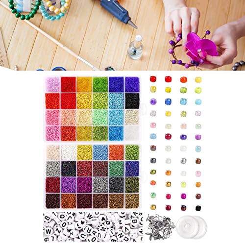 Miçangas De Vidro 35000 Pçs, Miçangas De Vidro De 2 Mm 12/0 Para Kit De Suprimentos Para Fabricação