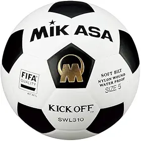 MIKASA Bola de Futevôlei SWL310, Amarela e Preta